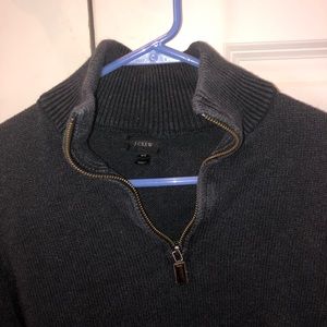 J Crew XS Navy Blue Quarter Zip Sweater